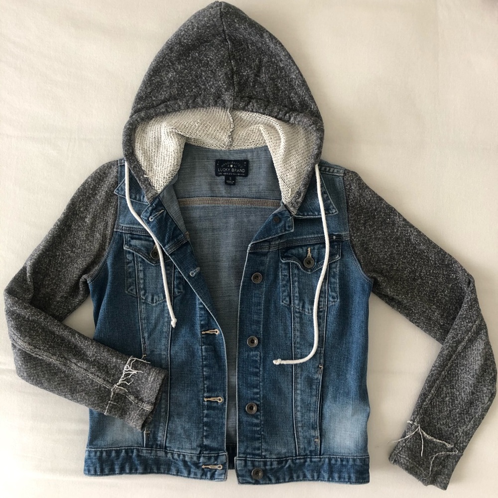 Lucky Brand Denim Jacket w/ Hood